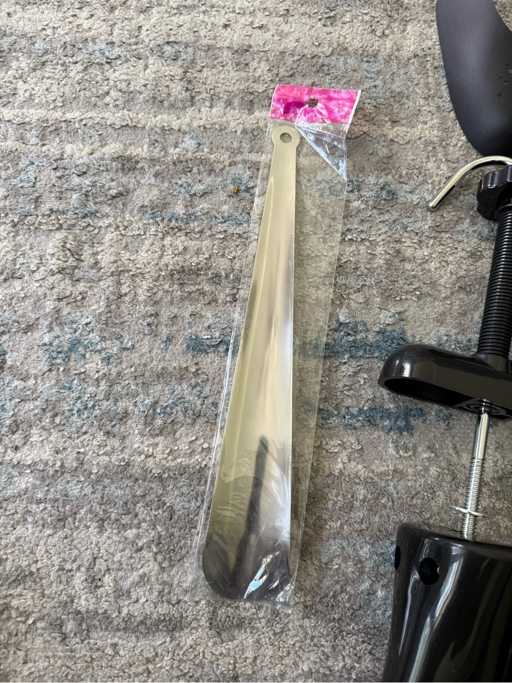 New shoe horn and  Shoe Trees with Clamps - Adjustable Shoe Stretchers